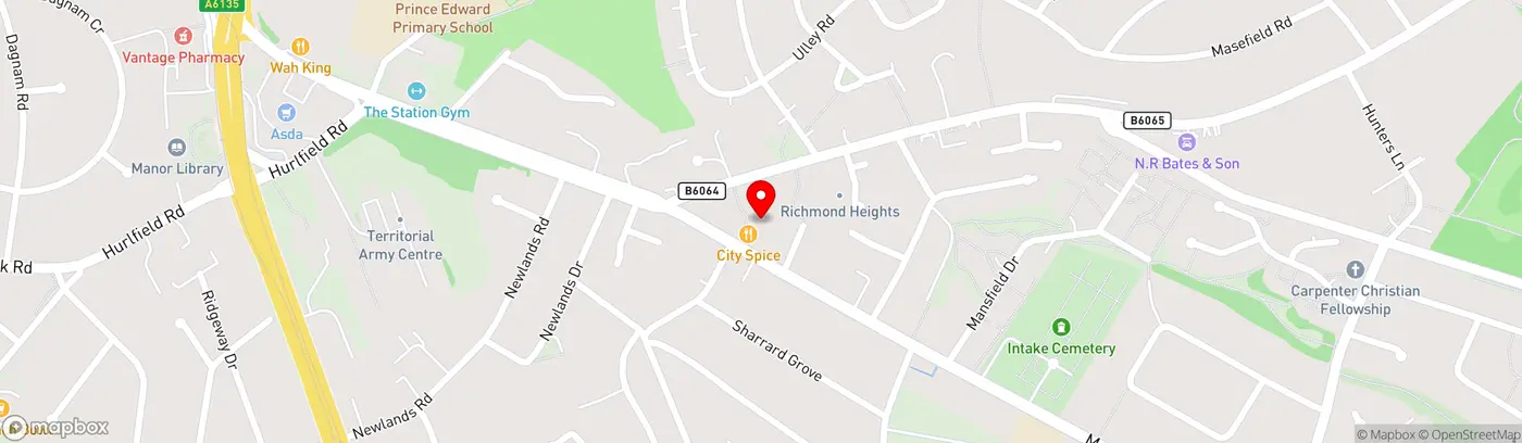 Map showing location at 47b Mansfield Road, Sheffield, S12 2AG